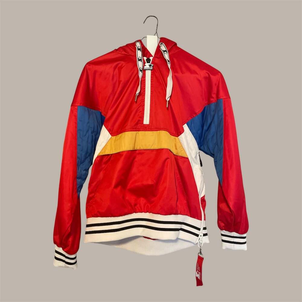 Vintage Starter Black Label Rugged Terrain Colorblock Jacket 1990s.